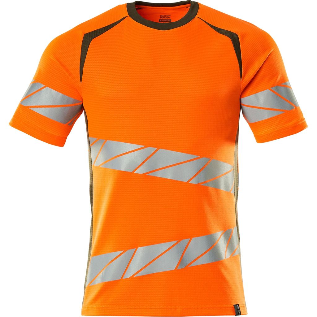 Mascot Warnschutz Premium T-Shirt ACCELERATE SAFE 19082-771 Gr. L hi-vis orange/moosgrün