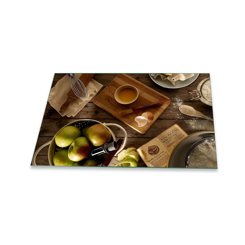 Copertura Piano Cottura Ceramica 80x52 Vetro Verde - Protezione 3-in-1