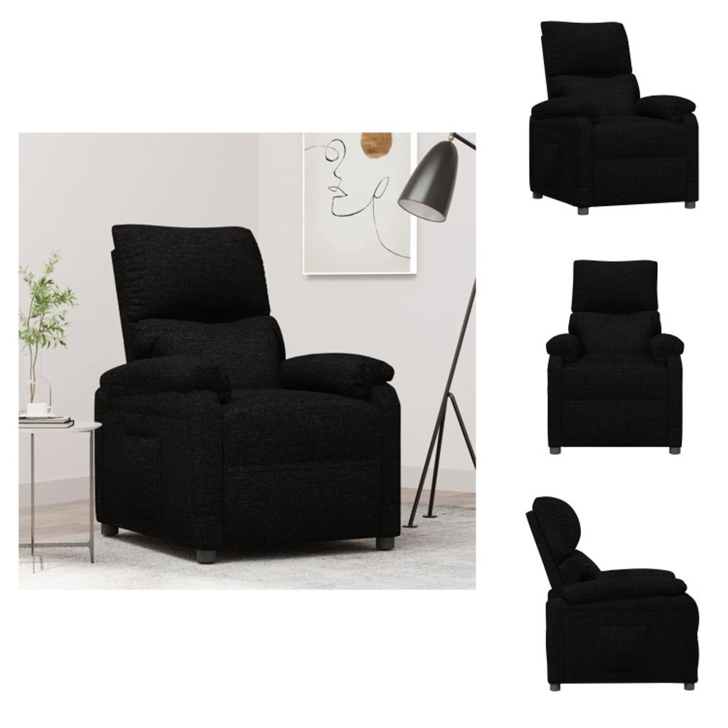 vidaXL Relaxsessel Schwarz Stoff - Sessel