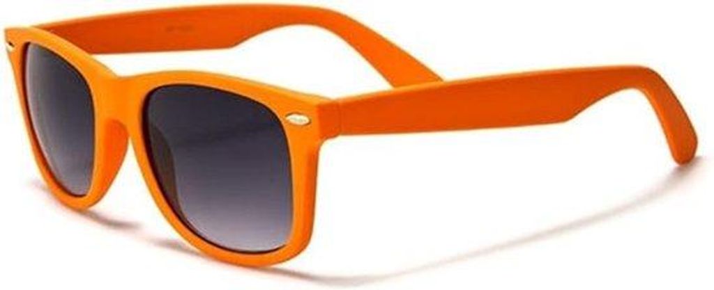 Oranje Koningsdag-Outfit mit Rood-Wit-Blauw Schminkset und Zonnebril