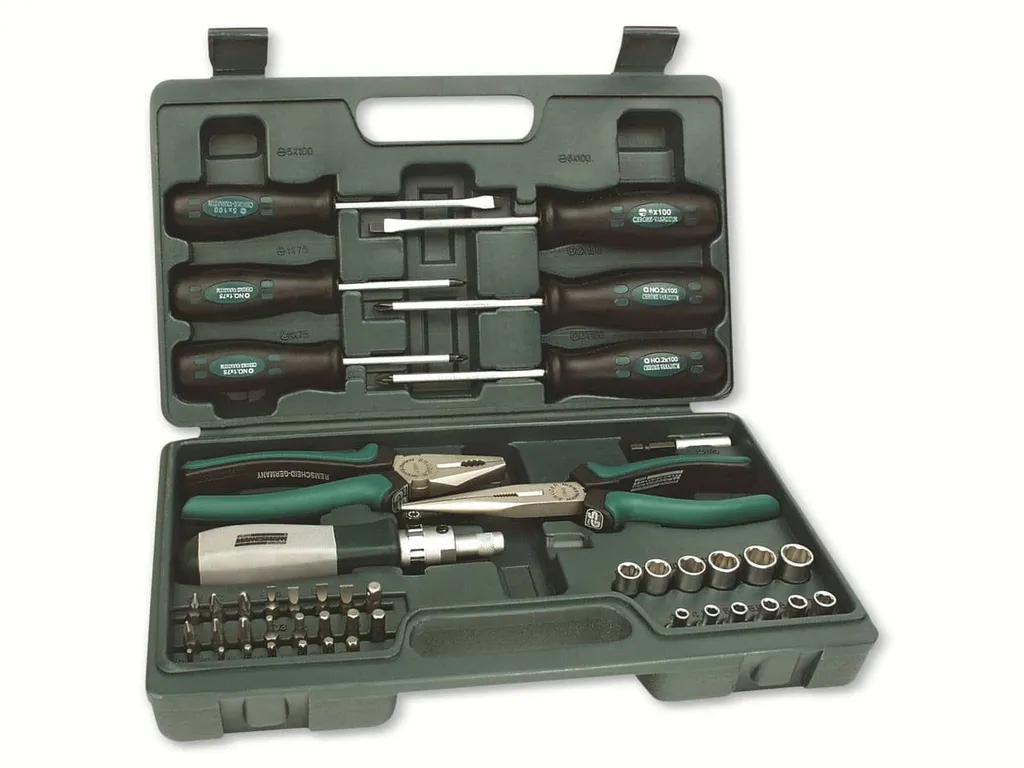 Brüder Mannesmann 29110 Coffret de douilles et embouts 45 pièces Green Line