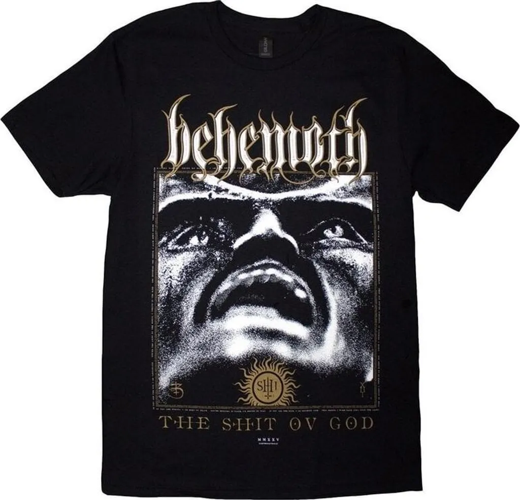 T-shirt Metal Behemoth Noir Taille L qui ne déteint pas au lavage coton