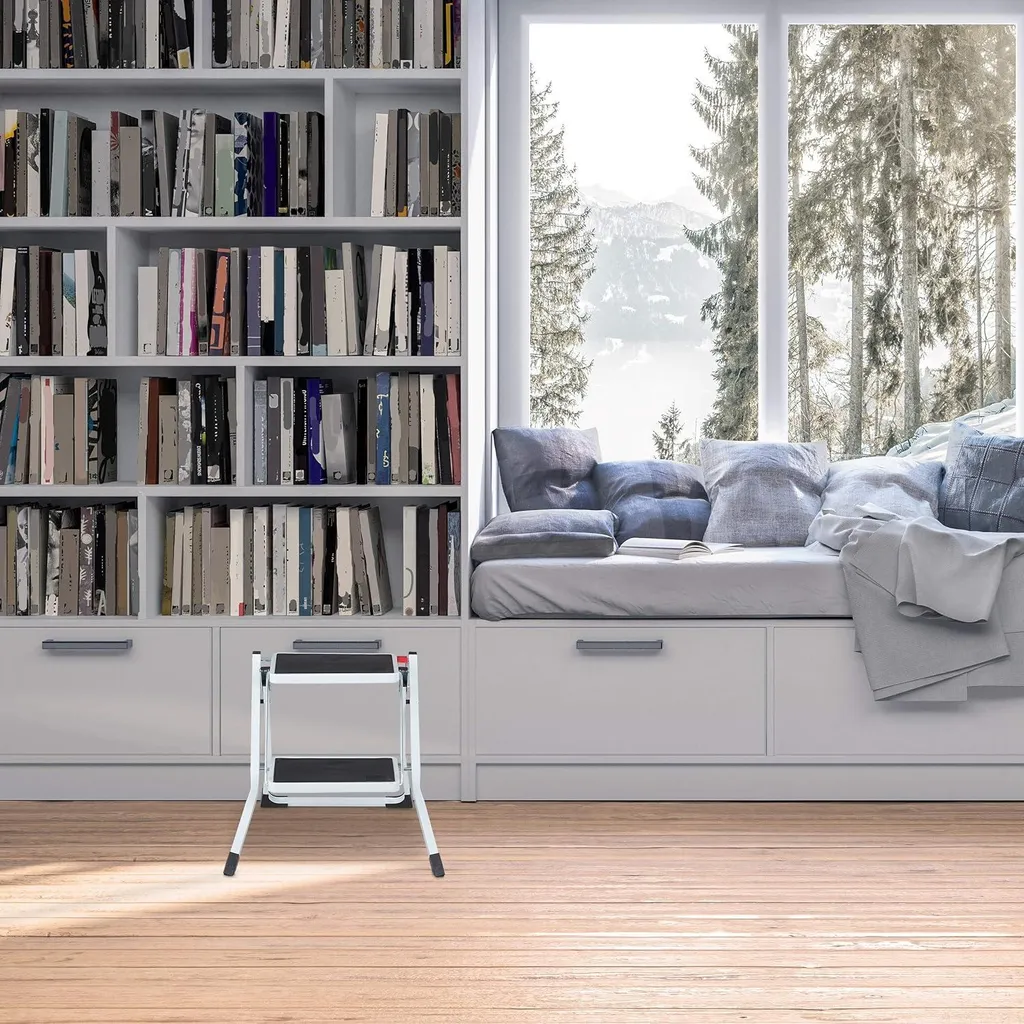 Escalier de ménage pour atteindre les placards hauts - 2 marches pliables - 4