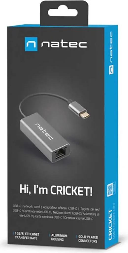 Adattatore USB-C Natec Cricket USB-C 3.1 RJ45 - 4