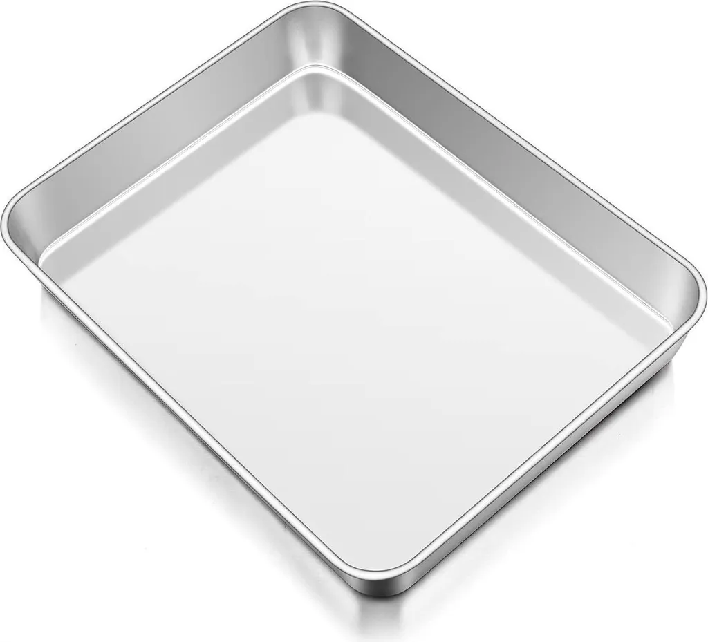Lasagnera in Acciaio Inox 31,5cm - Teglia Profonda per Torte e Arrosti