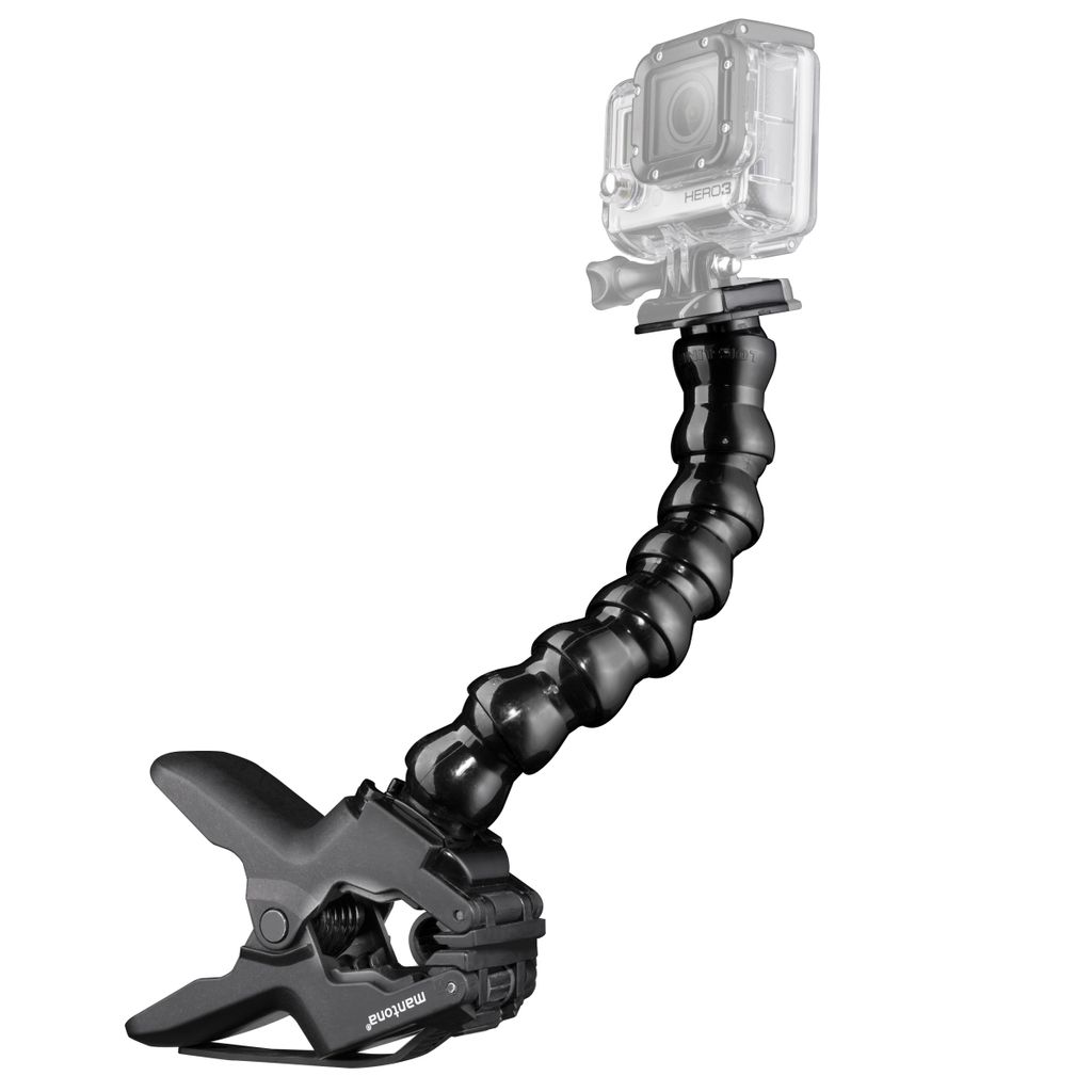 Mantona Maxi Auslegearm mit Klemme (geeignet für GoPro Hero Produktbild 