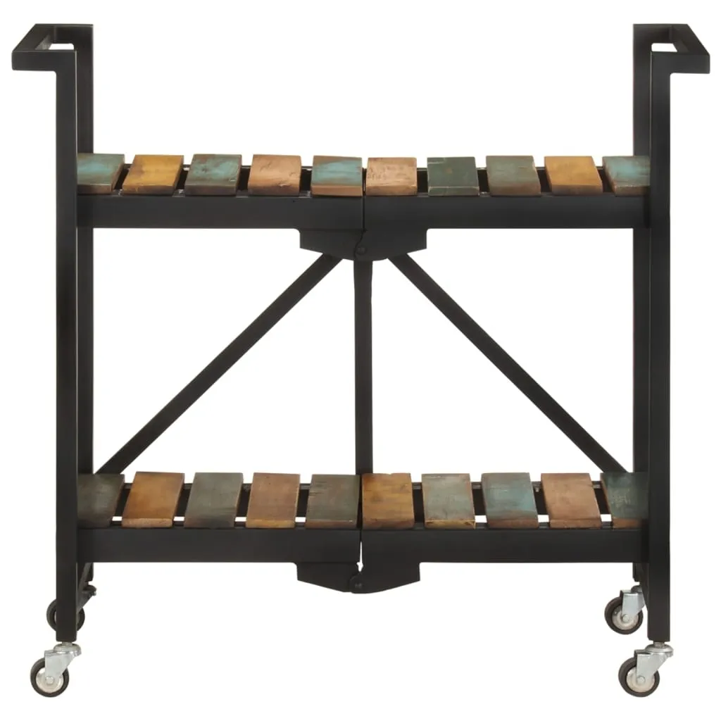 Offerta vidaXL Carrello Cucina Legno Massiccio Antico - Spedizione Rapida