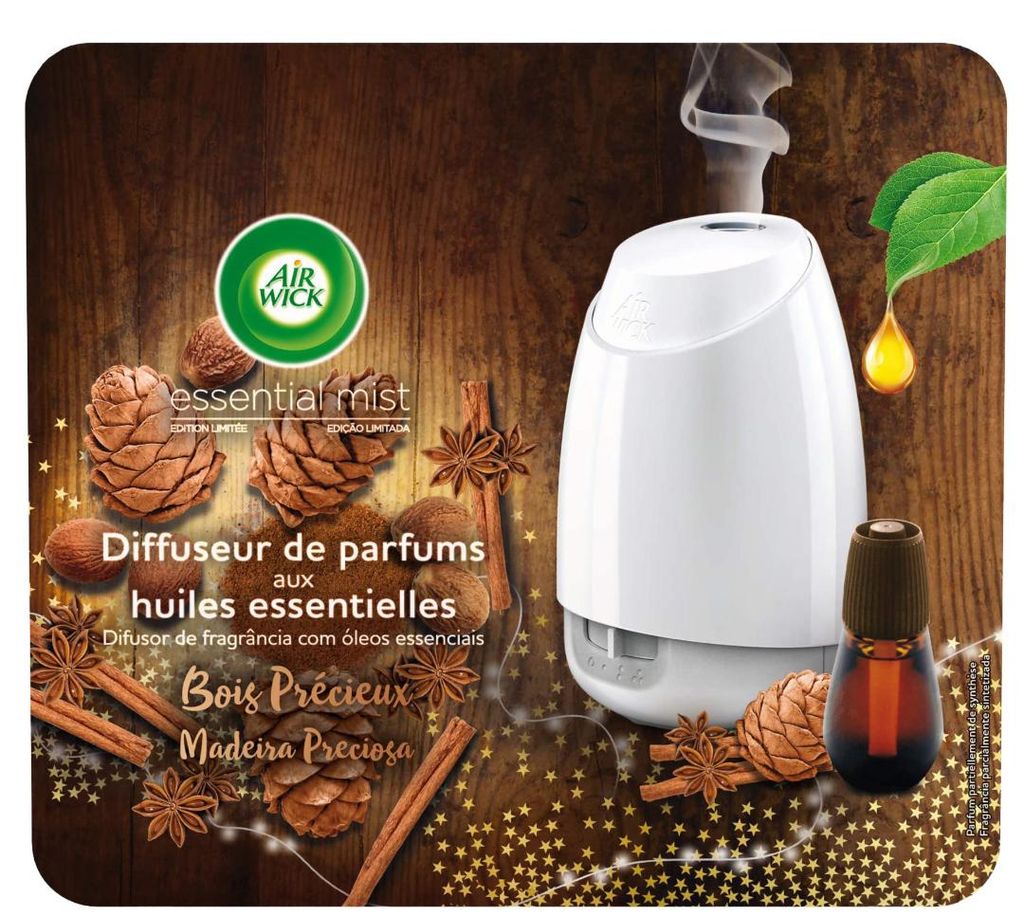 Diffuseur Air Wick Essential Mist - kit de démarrage - bois Image du produit 