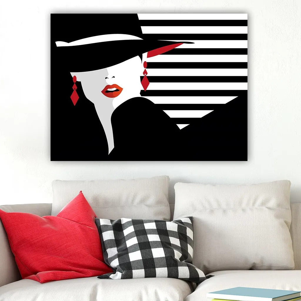 Wallity HPE1691 Quadro su Tela 70x100 cm - Arredo Colorato Premium