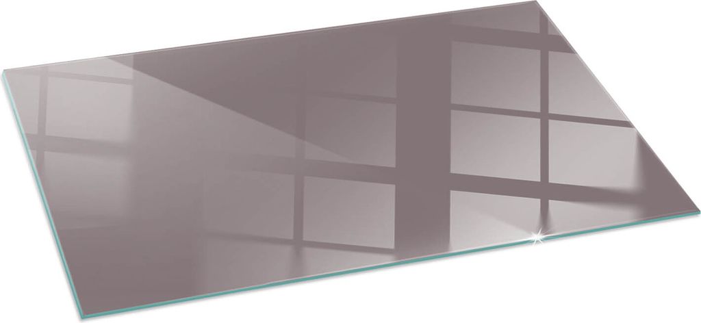 Funkenschutzplatte – Glasbodenplatte für Kaminofen – Kaminunterlage aus Glas – 100x50 cm – Feuerfeste Ofenbodenplatte – Hitzebeständige...