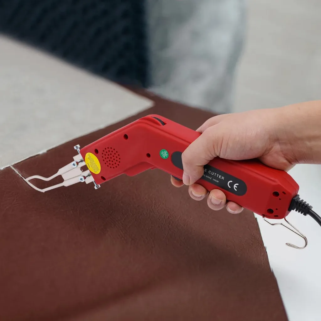 Cutter électrique à lame chauffante 100W 220V rouge pour cordes