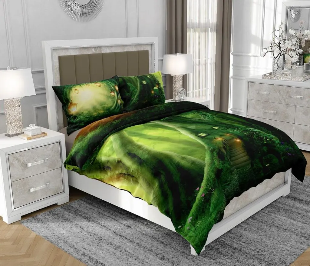 Completo Letto Multicolore 140x200 SOVIO So.0312 | Cotone Premium