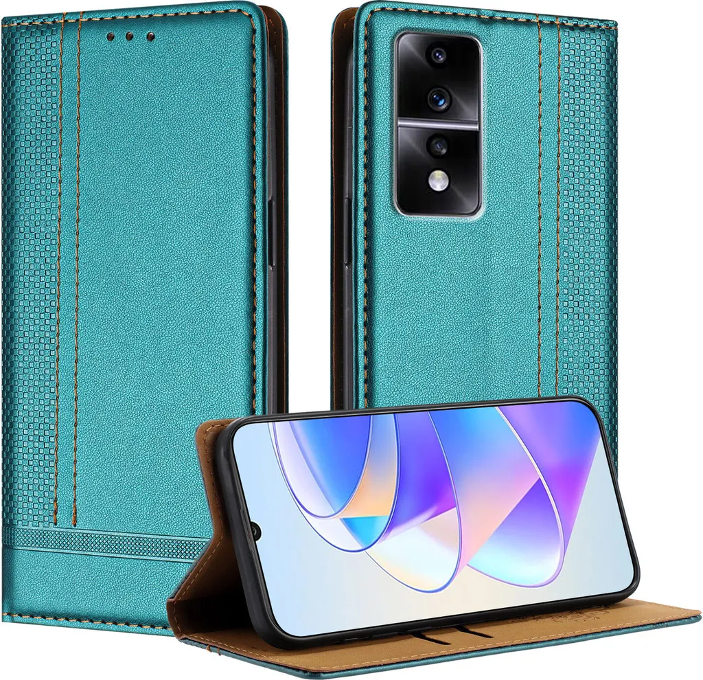Topme Cover per HONOR X8b (6.7 Inches) Custodia Case, Protezione Della Pelle Della Custodia in Silicone Tpu - Verde scuro