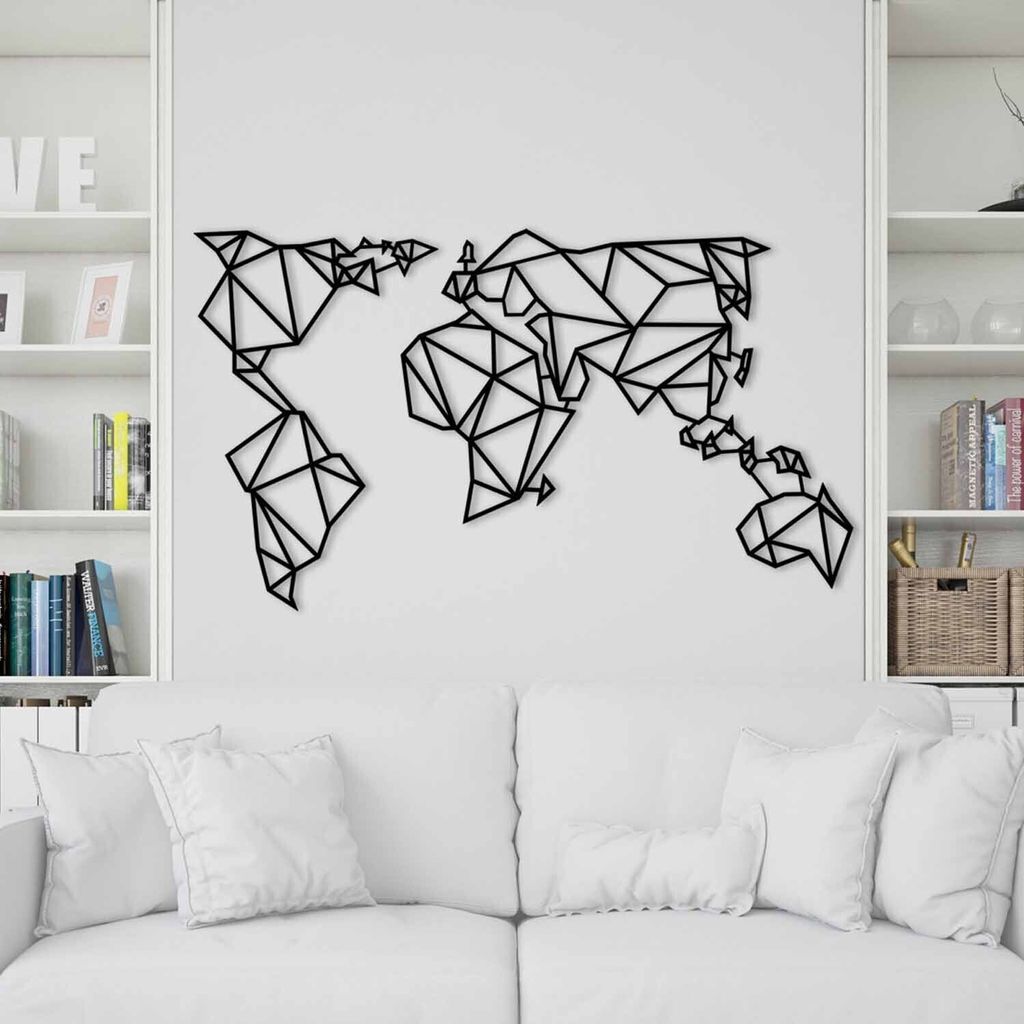 Wallity, Mappa del mondo in metallo 4, decorazione da Immagine del prodotto 