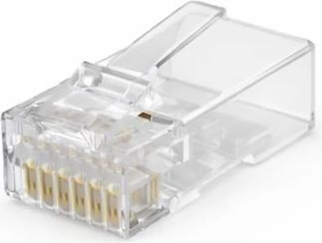 Connecteur RJ45 CAT5e Pass Through UTP pour Câbles Flexibles 10 Pièces