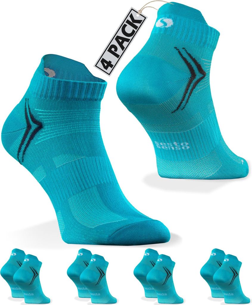 Sesto Senso Herren Sport Socken SKB08 - Atmungsaktiv, Nahtlos, Poliamid, Thermoregulierend, Nicht einschnürend, Ideal für Laufen & Fitness, Viels...