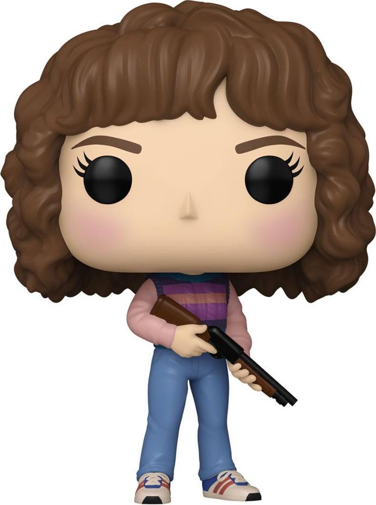 A Funko Pop! vinyl figure of Nancy Wheeler from Stranger Things.