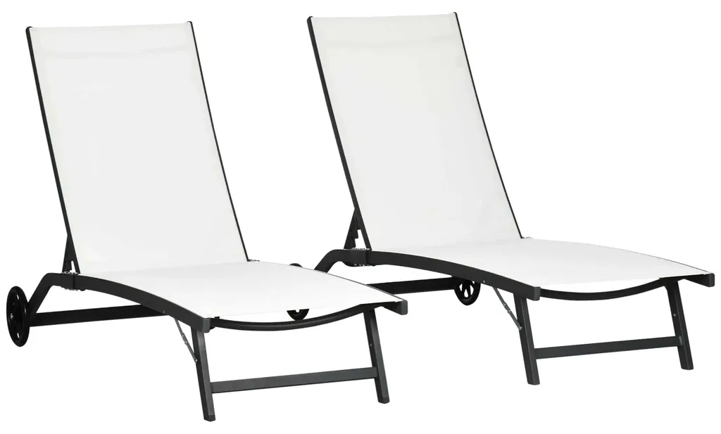 Chaise longue ergonomique crème : finissez-en avec le mal de dos au jardin !