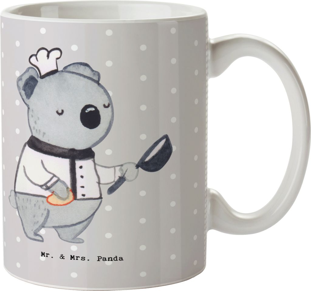 Mr. & Mrs. Panda Teetasse Beikoch Herz - Grau Pastell - Produktbild 