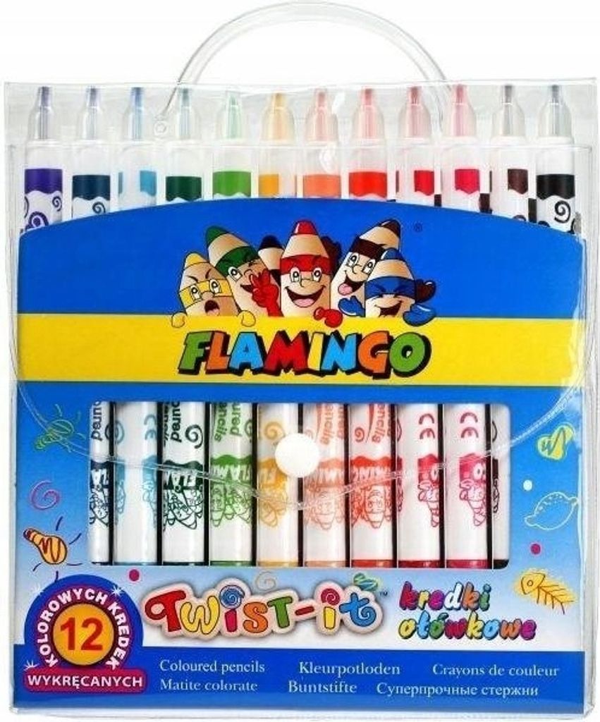 Kredki ołówkowe "Twist-it" 12 kolorów, okrągłe
