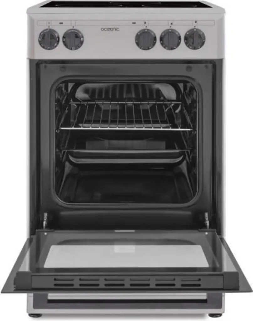 Cuisinière Électrique Vitrocéramique avec Four 48 Litres Coloris Silver - 2