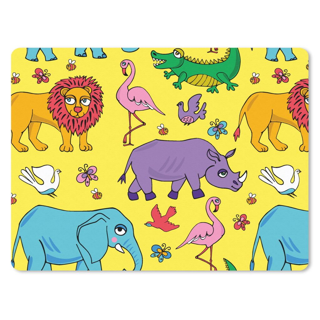MuchoWow Mauspad Mousepad Flamingo - Tiere - Muster 23x19 cm - Mousepads - Maus Mat - Pad - Mausunterlage - Schreibtischunterlage - Mauspad