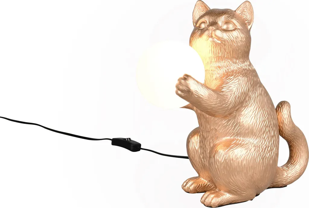 Petite lampe dorée GATIO Reality 30cm pour meuble étroit et déco
