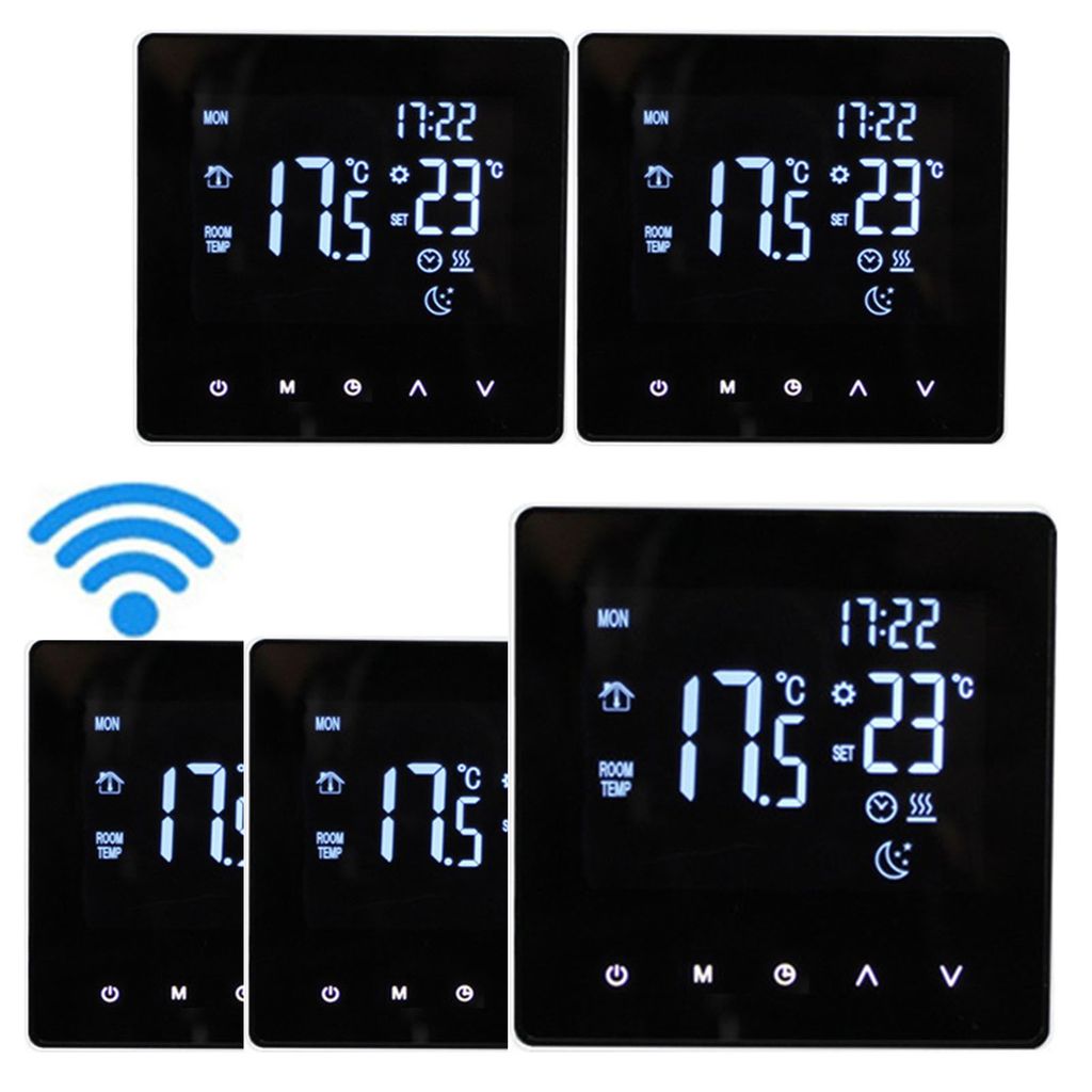 5X Digital WiFi Thermostat Smart Raumthermostat fuer Elektroheizung Woechentlich Programmierbare Temperaturregler fuer Fussbodenheizung Wasserheizu...
