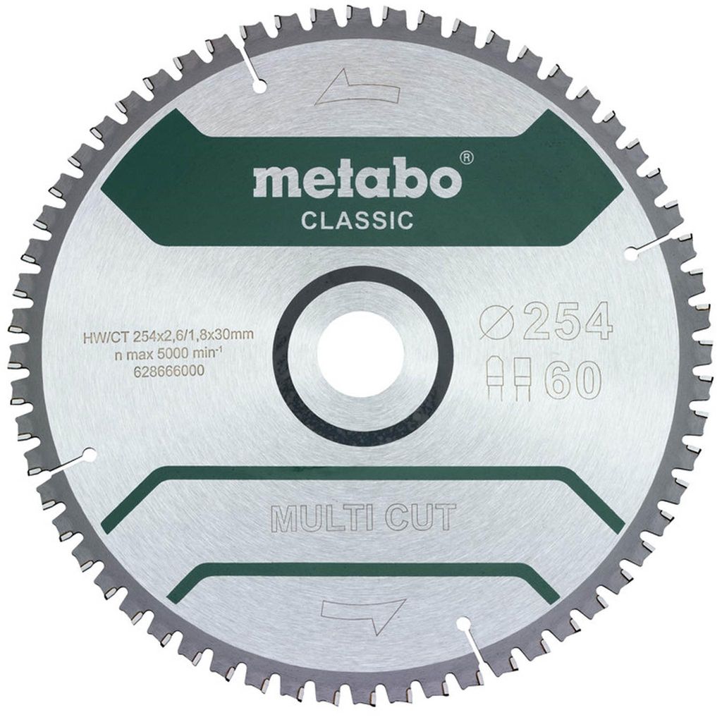 Metabo MULTI CUT CLASSIC 628285000 Kreissägeblatt 254 x 30 Produktbild 