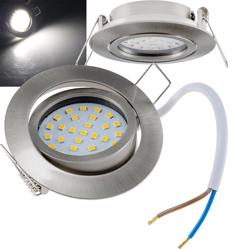LED-Einbauleuchte Flat-26 neutralweiß 80x26mm 3W 390lm Produktbild 