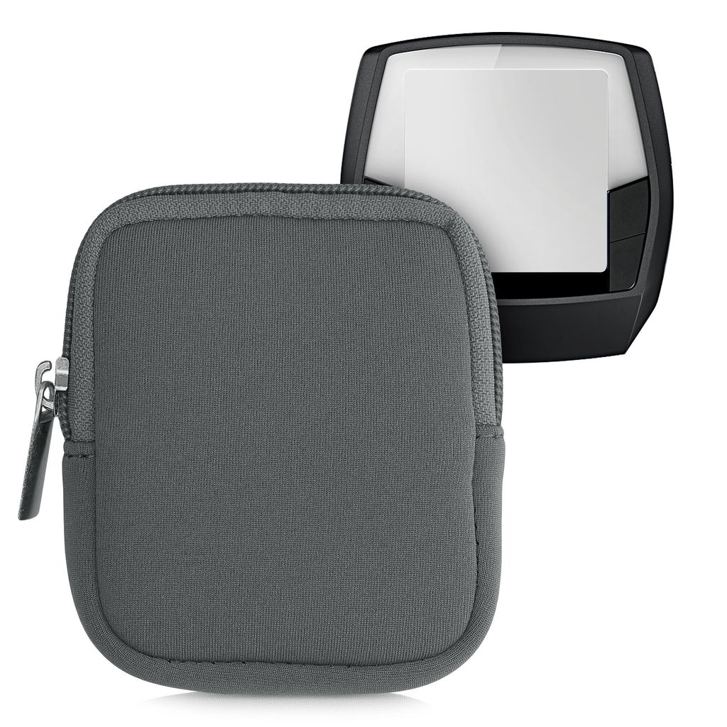 kwmobile Tasche kompatibel mit Bosch Intuvia - E-Bike Computer Neopren Hülle - Schutztasche Stone Dust