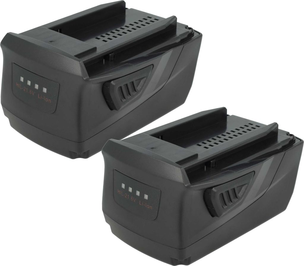 vhbw 2x Akku kompatibel mit Hilti NCT 45-A, NPR 19-A, NPR 32 PE-A22, NPR 32-A, NCT 25-A, NCT 53-A, NCT 85-A Werkzeug (6000 mAh, Li-Ion, 21,6 V)
