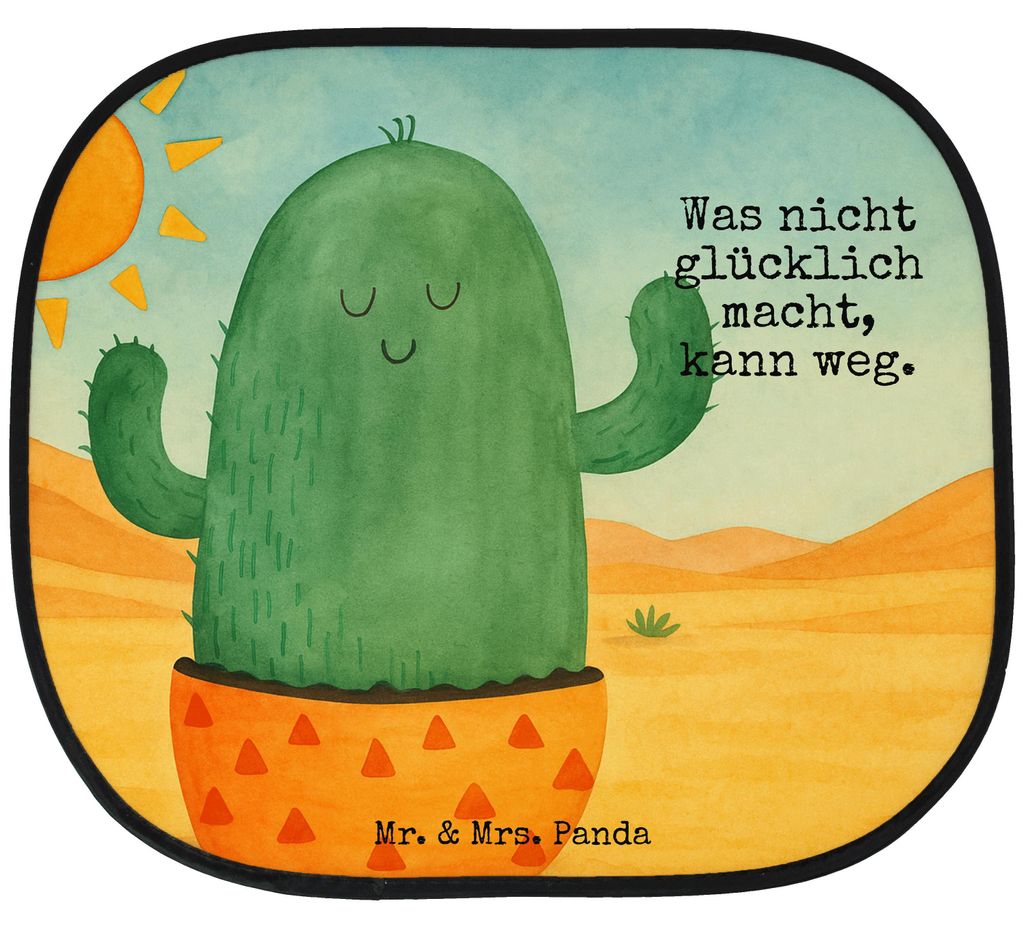 Mr. & Mrs. Panda auto hitzeschutz Kaktus Sonne Design - Weiß - Geschenk, Scheidung, Freundin, autofenster sonnenschutz, Sonnenblende, glücklich, ...