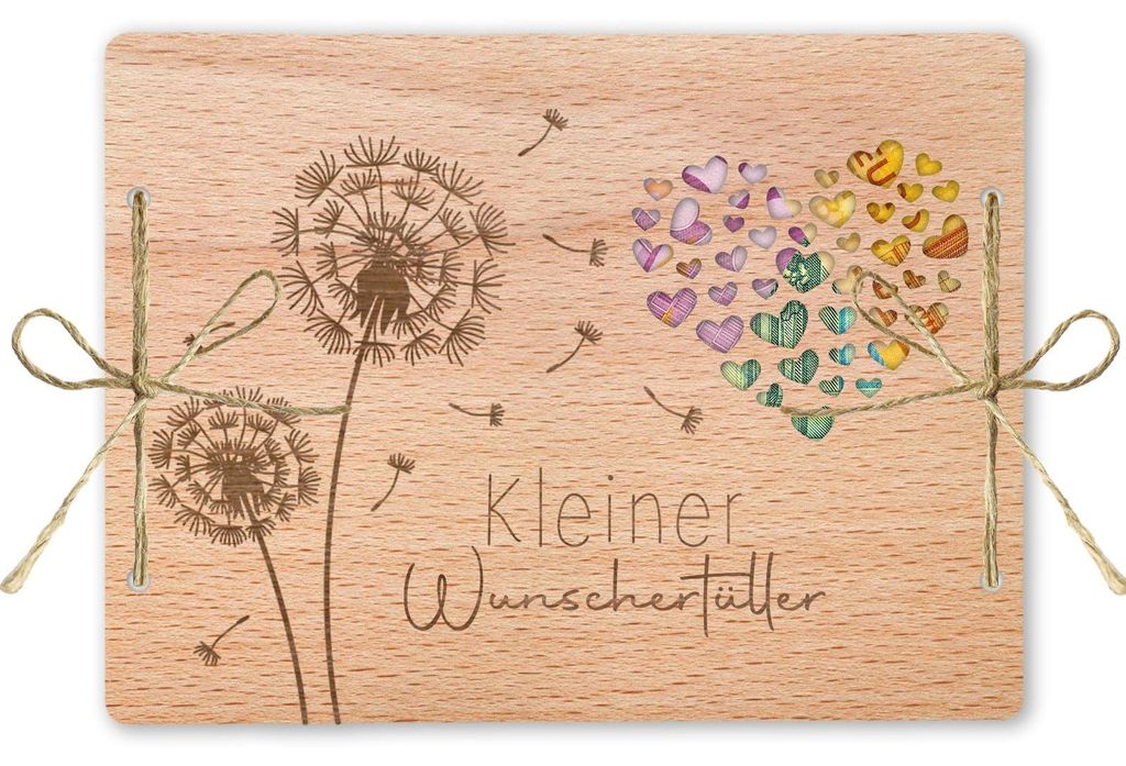 Hochzeitsgeschenk aus Holz in Form von Geldscheinen | Hochzeitskarte | Löwenzahn