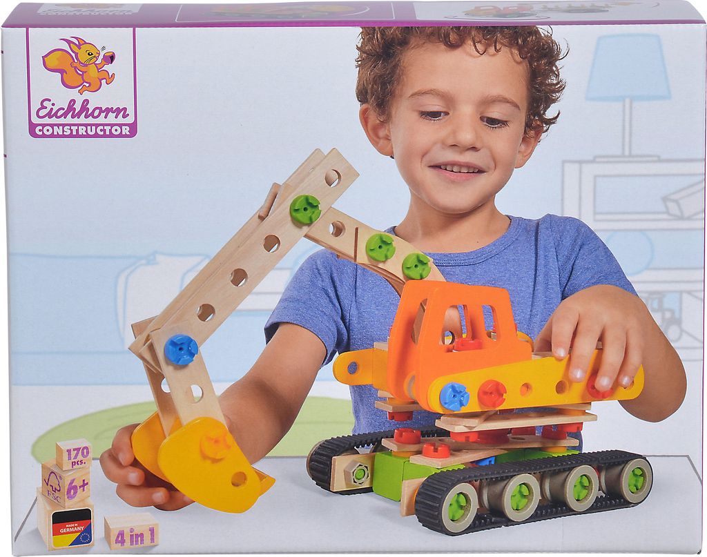 Eichhorn Constructor Werkvoertuigen 4in1, 170dlg. Image du produit 