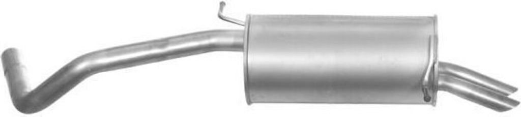 VEGAZ VS-435IMA Endschalldämpfer für VW Fox Schrägheck (5Z1, 5Z3, 5Z4) Auspuff