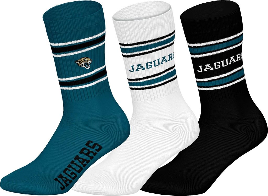 Jacksonville Jaguars 3pk Crew Socks Produktbild 