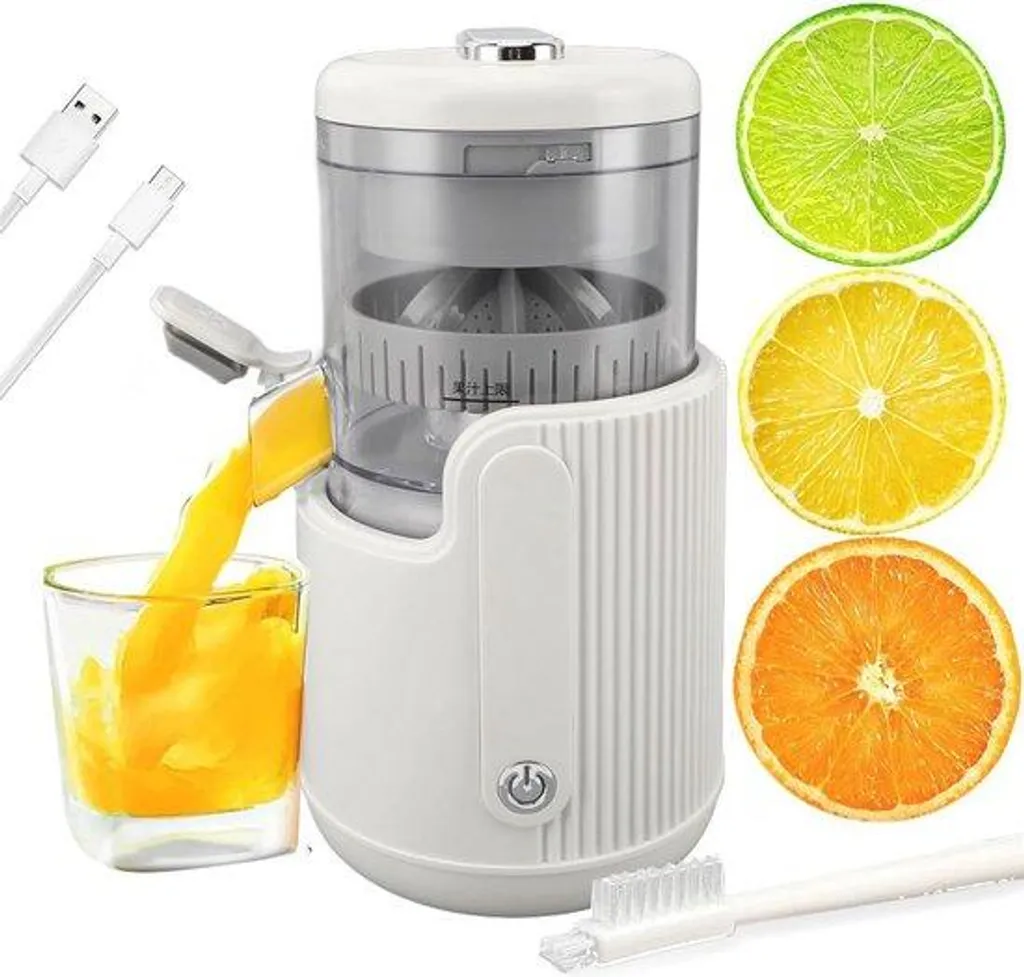 Presse-agrumes de voyage USB pour jus d'orange frais partout et à 360°
