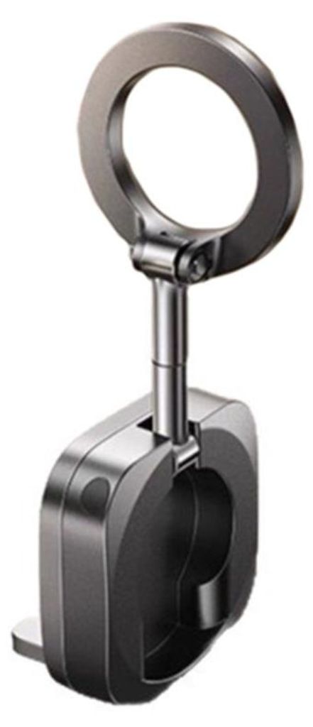 INF Magnetische Handyhalterung Schwarz ABS+Edelstahl 5x5x3cm Faltbar Auto