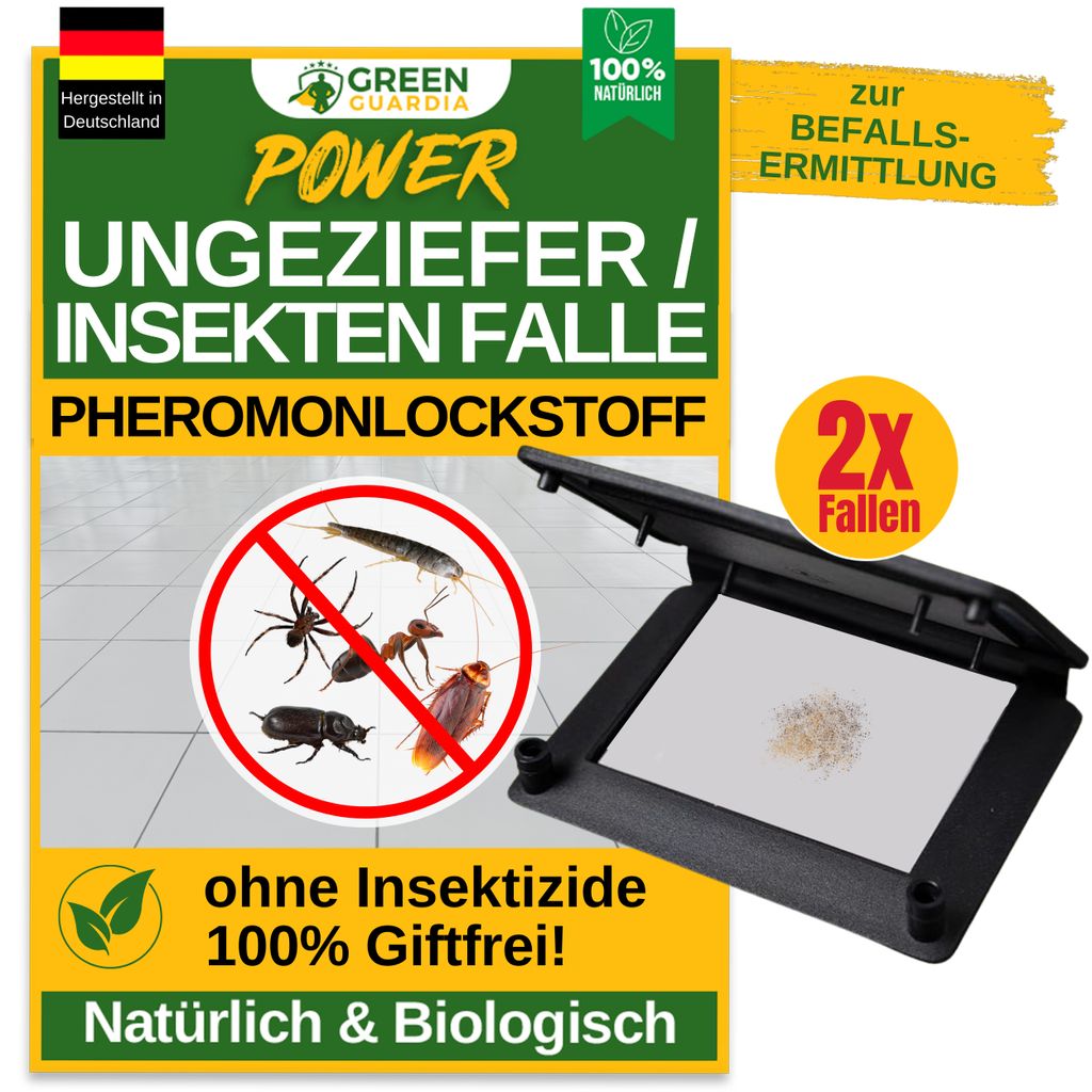 Insekten Klebefalle mit Pheromon -2x Fallen- Chemiefreies Produktbild 