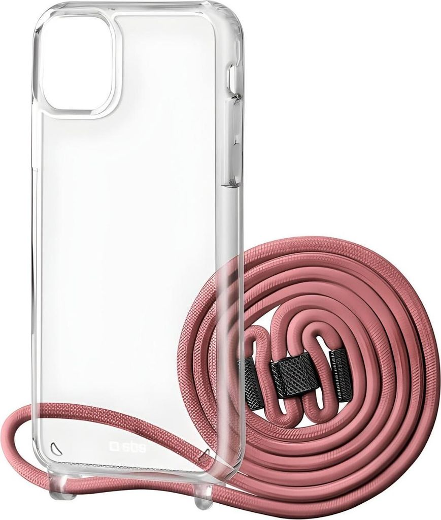 SBS Necklace Case für iPhone 12/12 Pro - Hellrosa KP39011