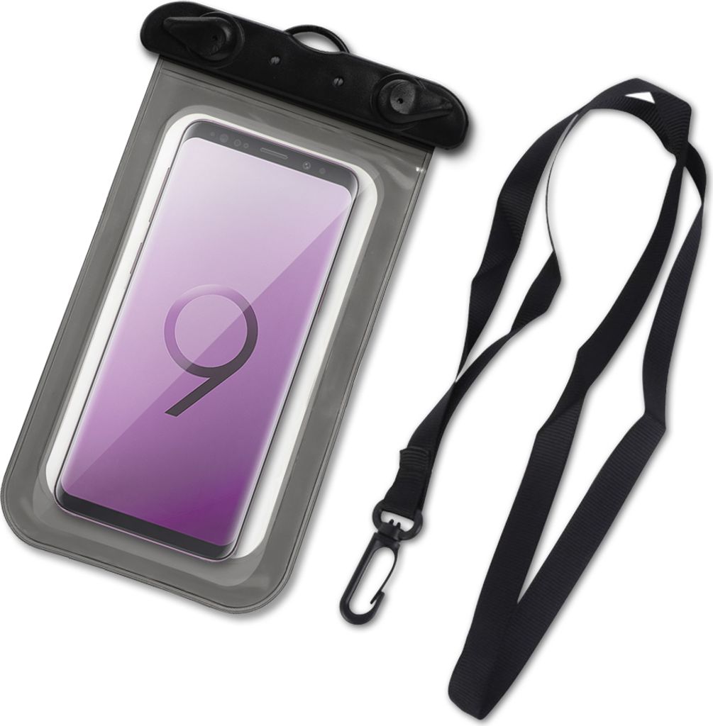 Handy Hülle Wasserdicht 5 - 6,5 Zoll Smartphone Tasche Wasser Schutz Case HülleFarben:Schwarz