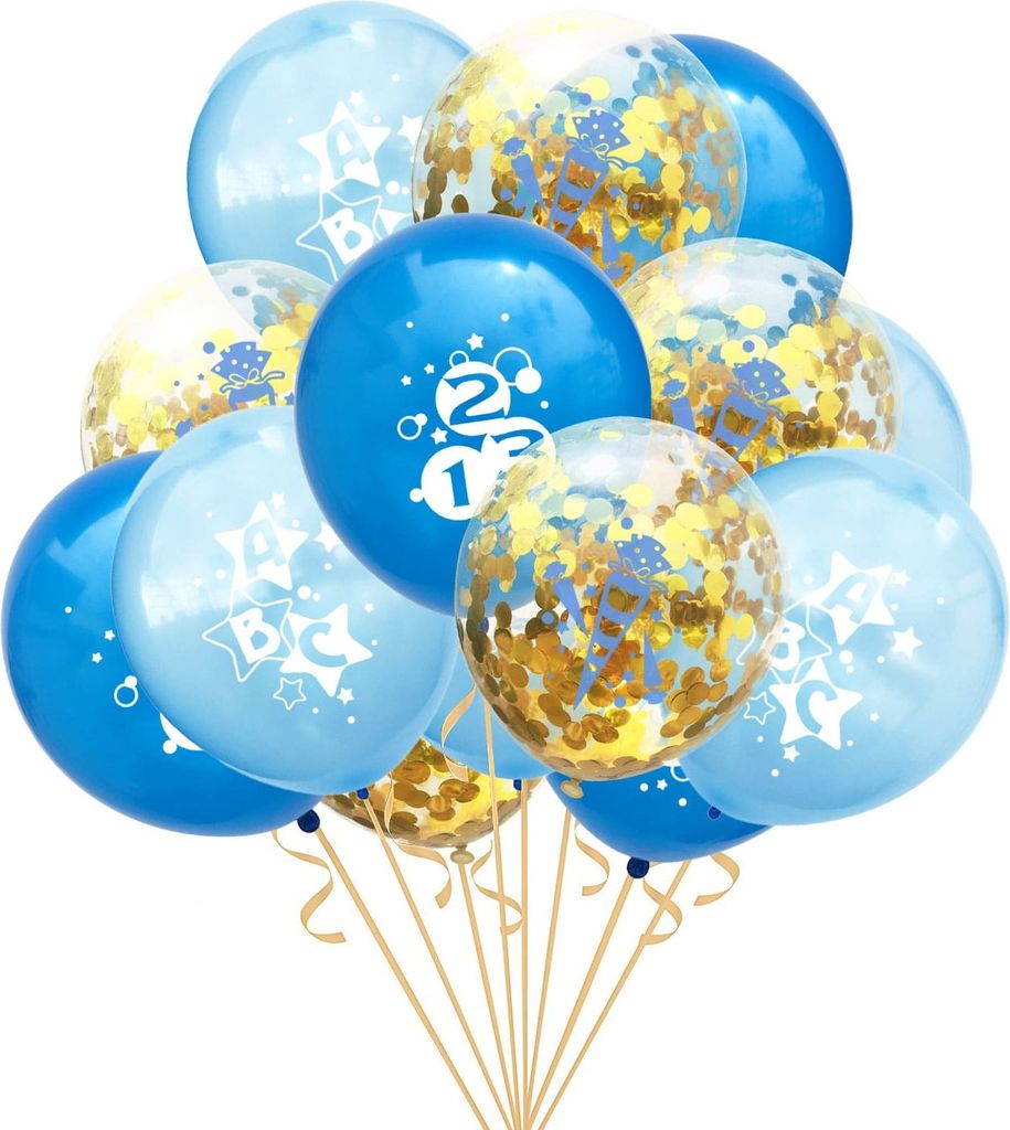 Oblique Unique Konfetti Luftballon Set für Schuleinführung Produktbild 