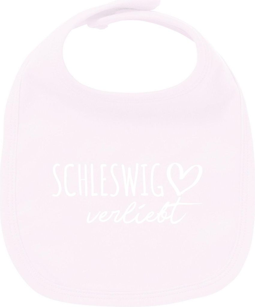 Huuraa Unisex Babylatz Schleswig verliebt Geschenk Babypink Baumwolle Schleswig Mitbringsel