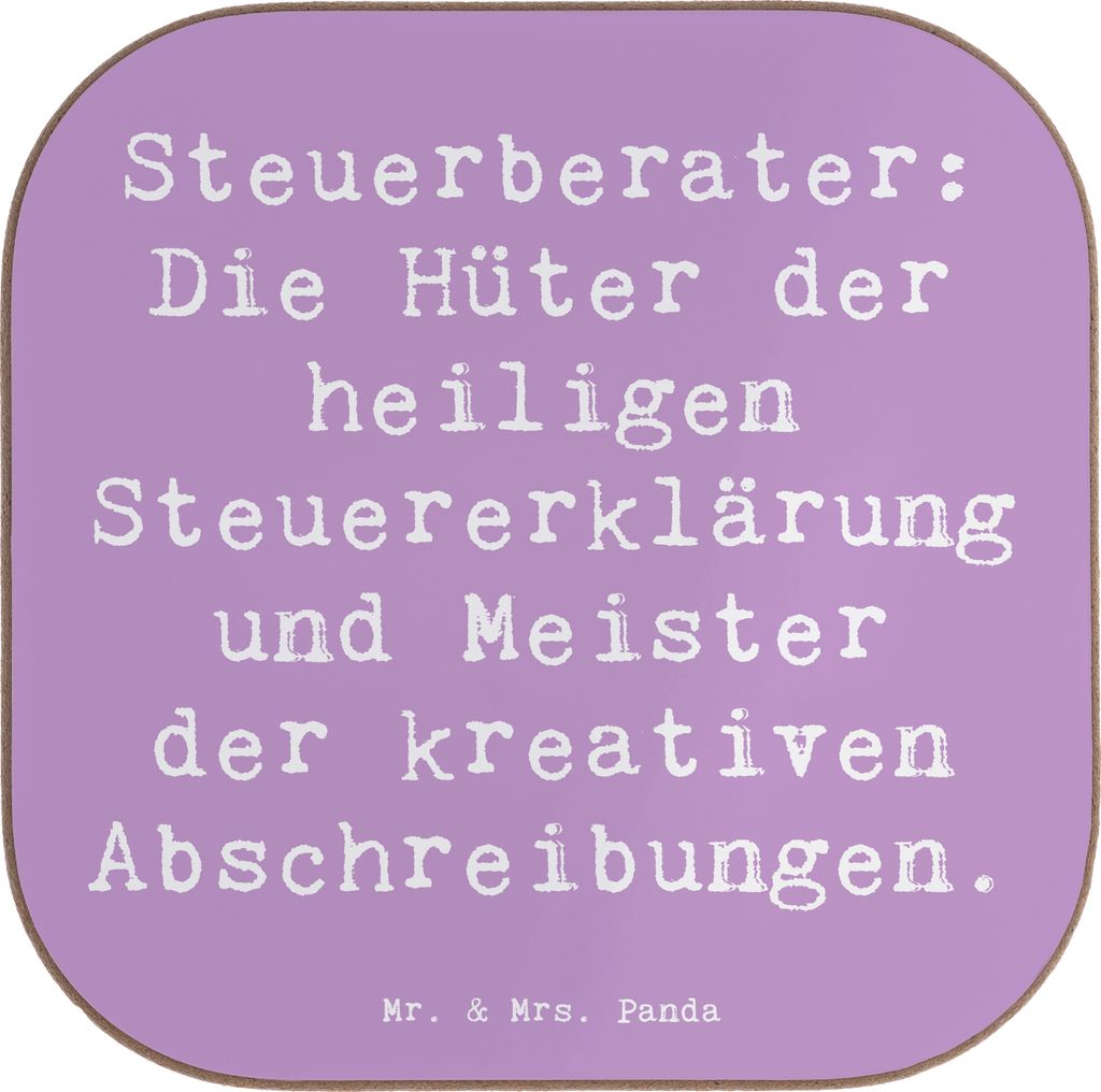 Mr. & Mrs. Panda Tischschoner Spruch Steuerberater Helden - Produktbild 
