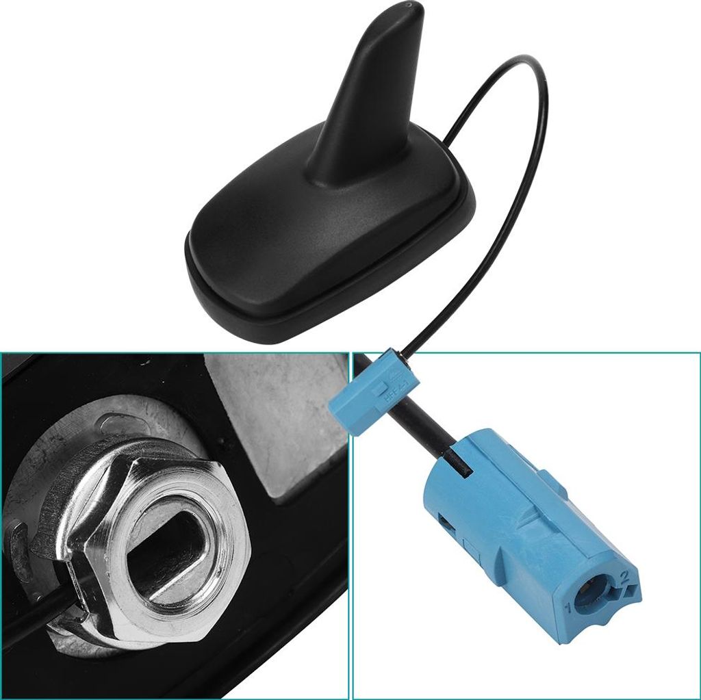 Auto ABS Schwarz Dachantenne Dekoration Passend für Opel Astra G/H Zafira A/B