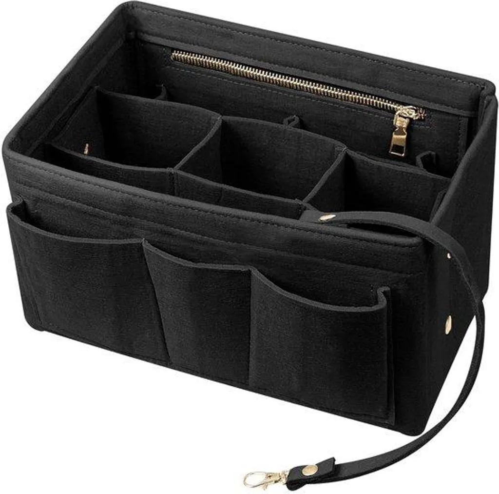 Sac à dos noir avec organiseur et compartiments amovibles modulables
