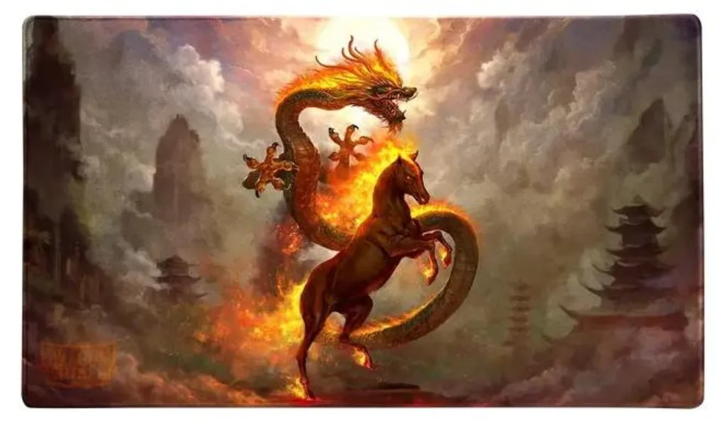Tapis de jeu Dragon Shield Cheval de Feu 2026 : Protégez vos Cartes