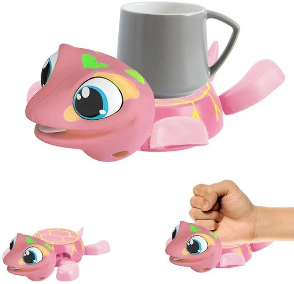 Dessous de verre tortue rose en céramique - Accessoire de table bohème