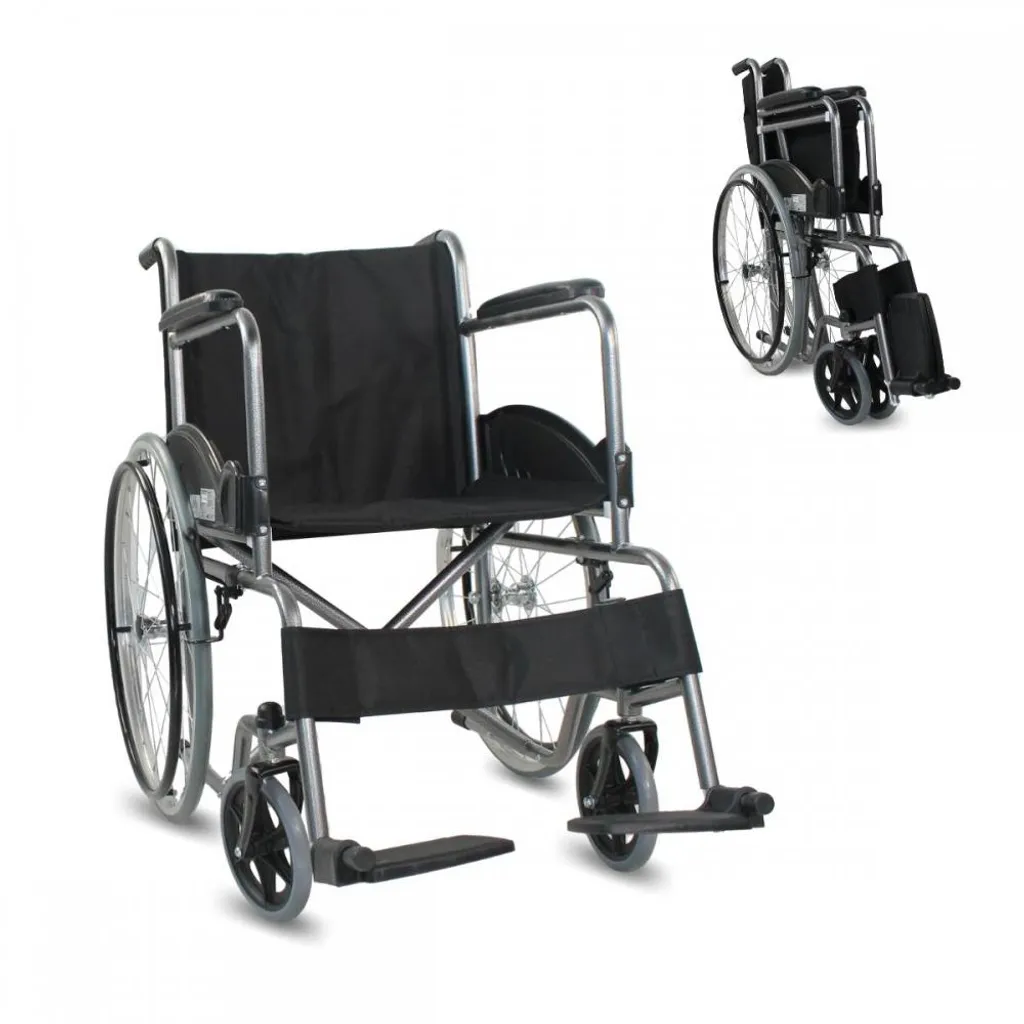 Fauteuil roulant pliant Mobiclinic Alcazaba manuel noir assise 46 cm